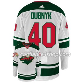Adidas Maillot de Hockey Minnesota Wild DEVAN DUBNYK 40 Blanc Authentic - Homme